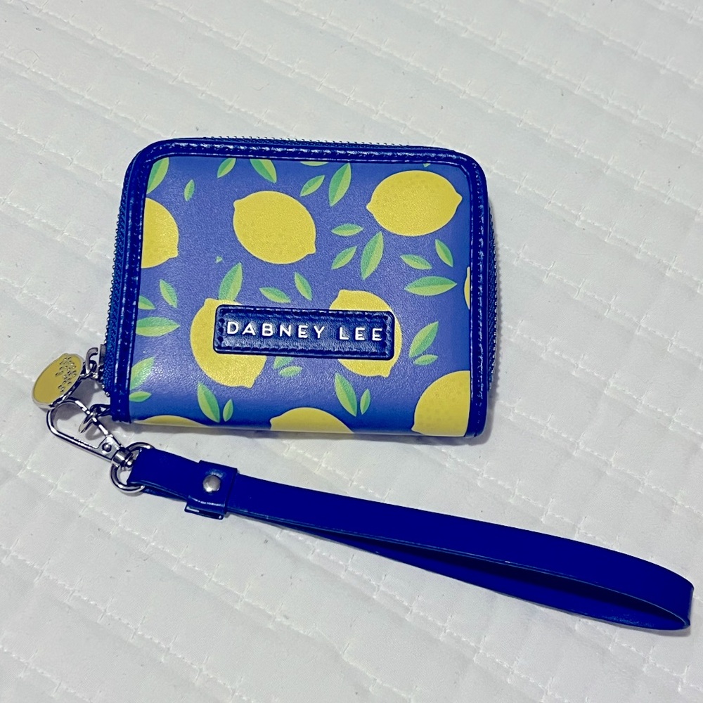 Dabney Lee lemon zip around wallet, nwot
